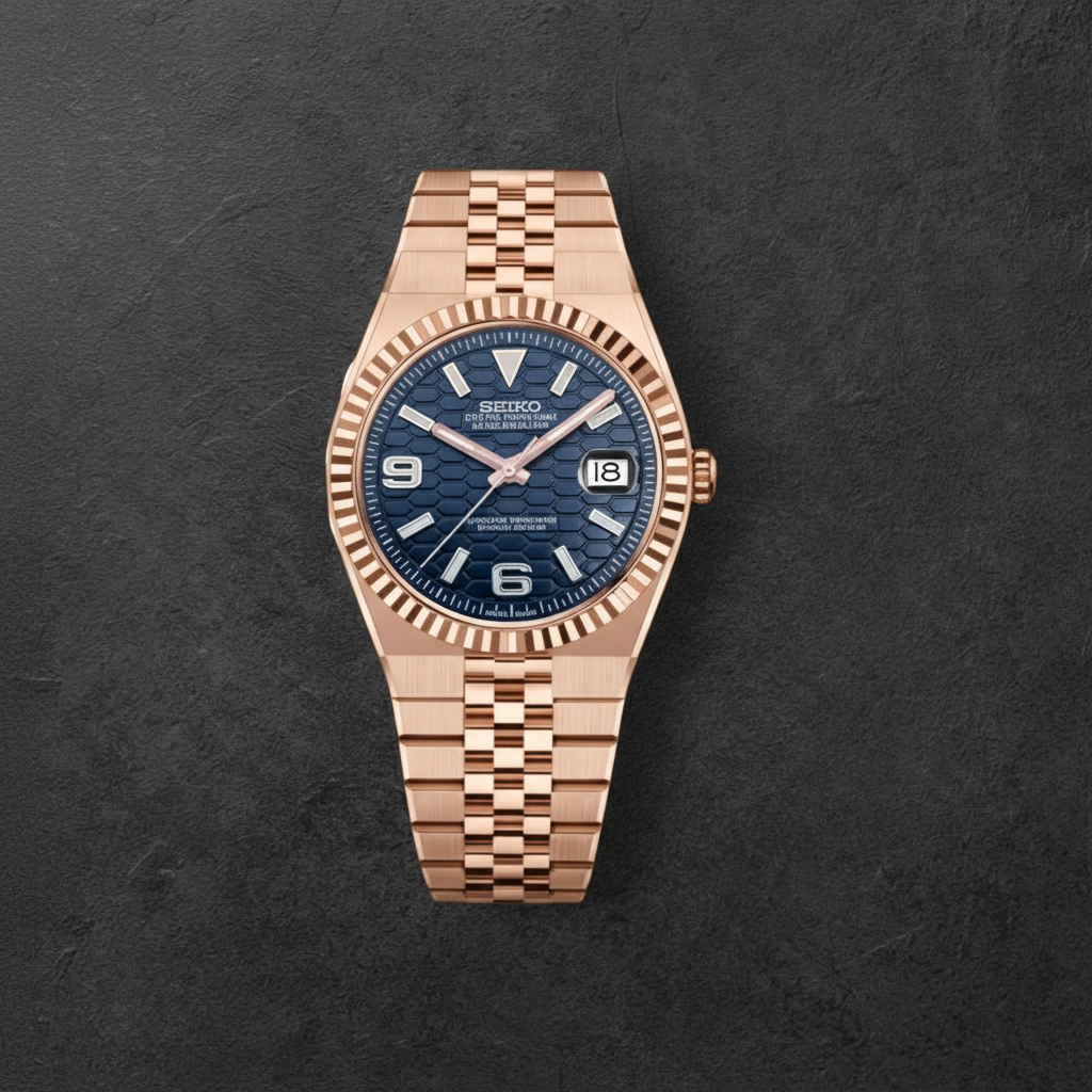 S LAND-DWELLER ROSE GOLD & DEEP BLUE