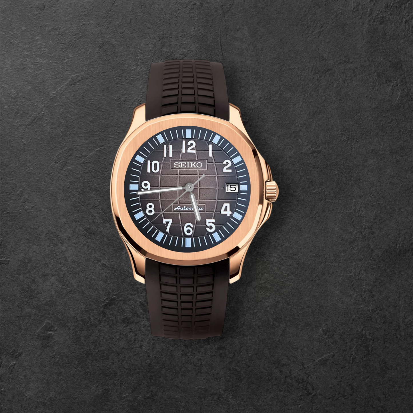 S AQUANAUT ROSE GOLD & CHOCOLATE