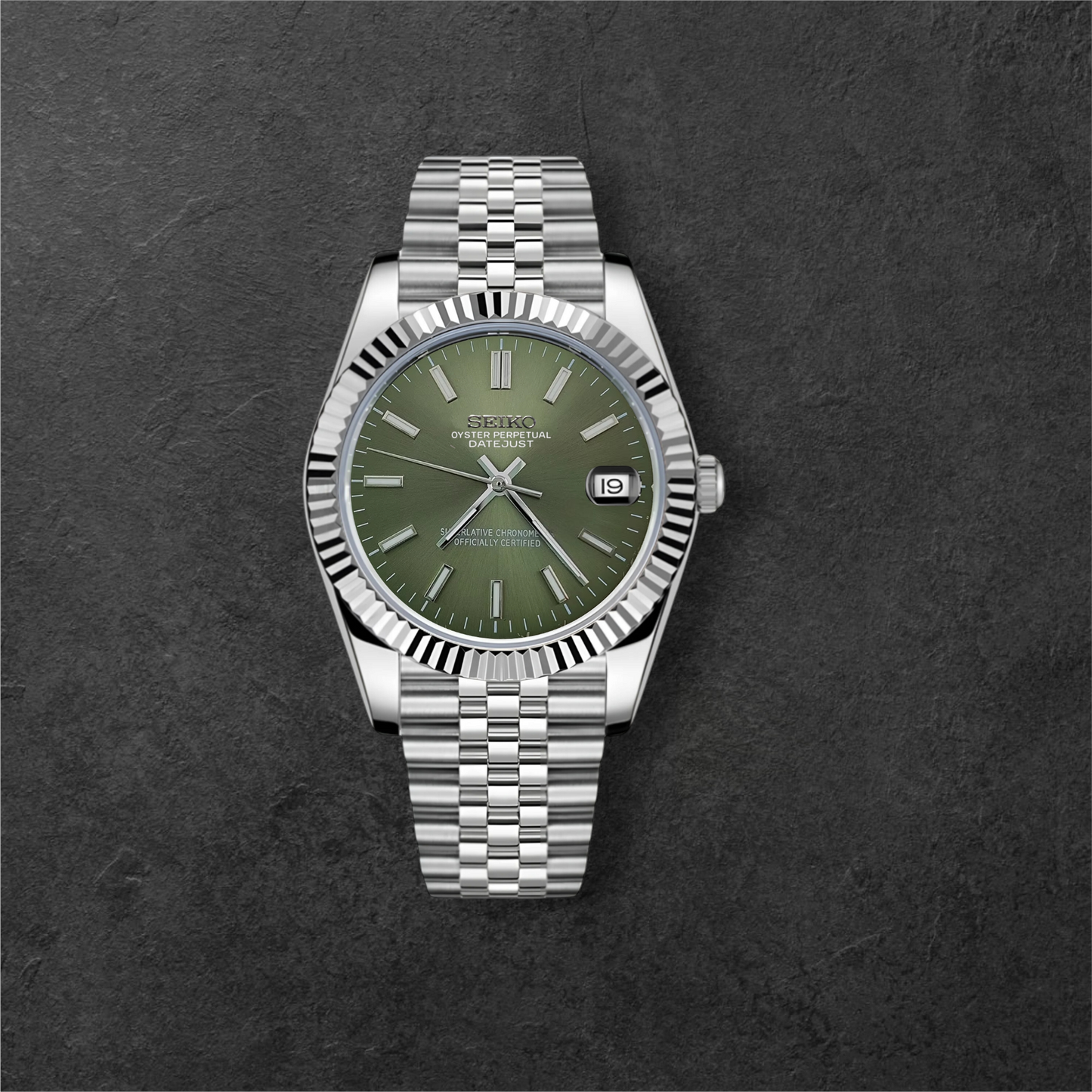 S JUST SILVER & OLIVE GREEN