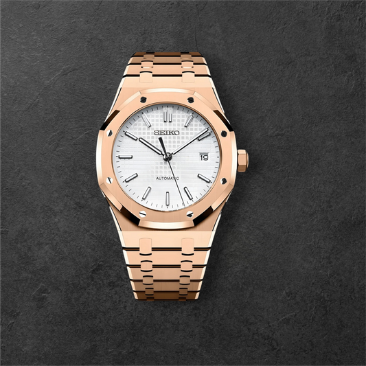 S ROYAL OAK ROSE GOLD & WHITE