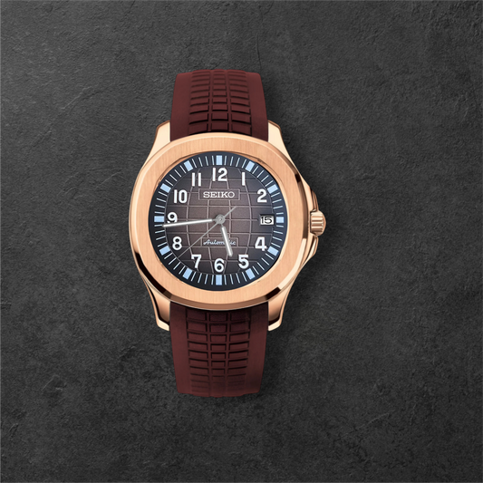 S AQUANAUT ROSE GOLD & DARK CHOCOLATE