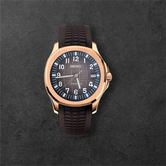 S AQUANAUT ROSE GOLD & CHOCOLATE