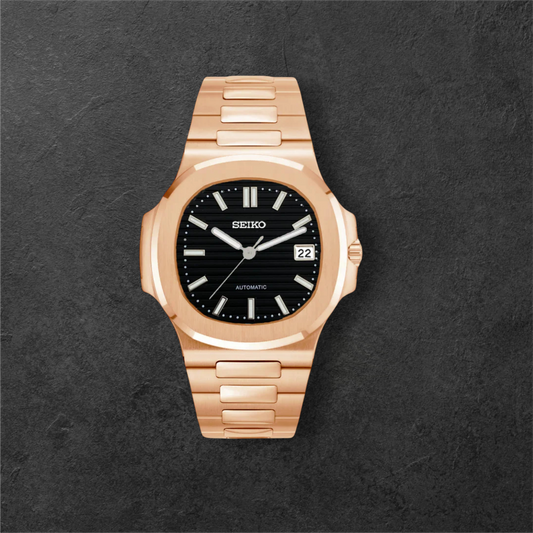 S NAUTIKO ROSE GOLD & BLACK