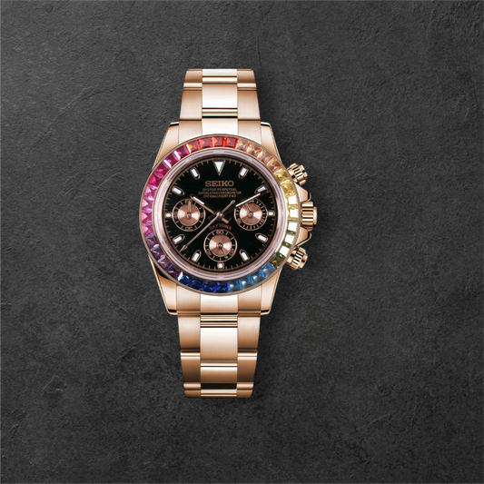 S DAYTONA ROSE GOLD & RAINBOW